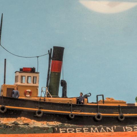 UK tug model, Freeman 1928, Richard Adshead Models