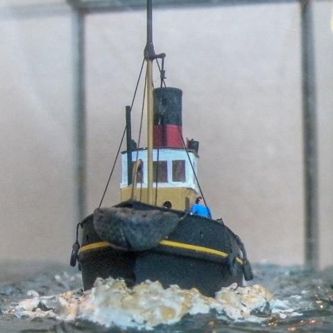 Marine model, Tug, Richard Adshead, Freeman 1928