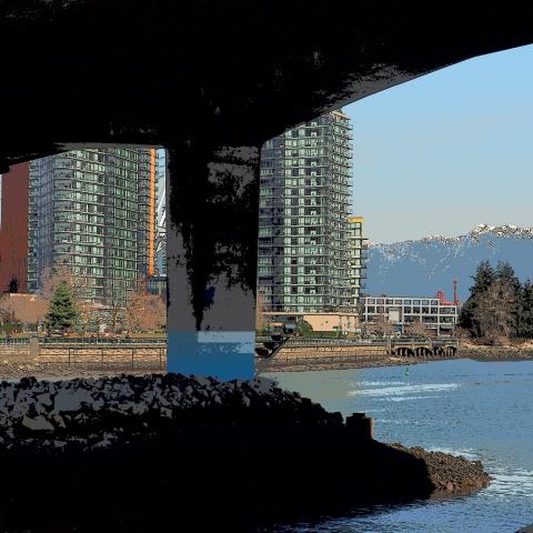 Cambie Street Bridge, Vancouver, False Creek, Condos, 