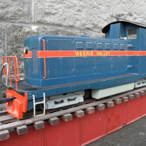 Garden Railway. Weerie Valley. Diesel Locomotive.