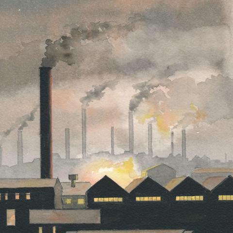 1920 Factory painting, British Midlands